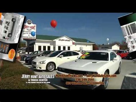 Jerry hunt auto sales - Jerry Hunt Supercenter - Lexington 418 Piedmont Drive Lexington, NC 27295 (336) 249-2591. Jerry Hunt Supercenter - Salisbury 653 Bendix Drive Salisbury, NC 28146 (704 ... 